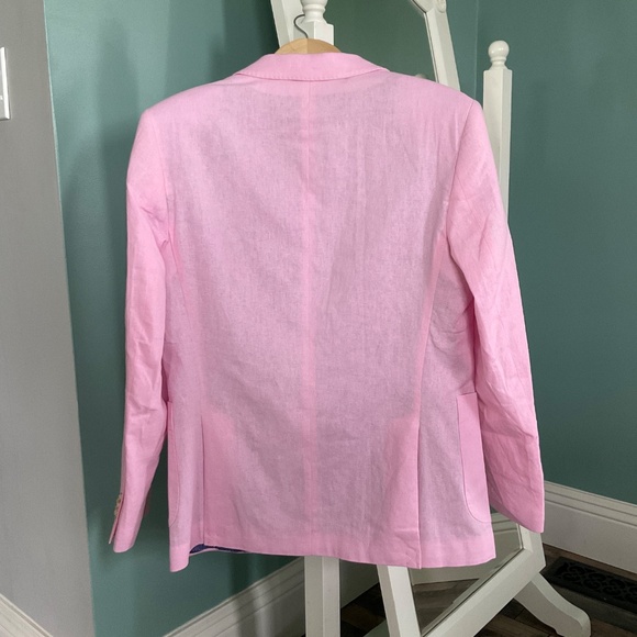 Signature Solid BRIGHT Linen Sport Coat By Tailorbyrd Light Pink - Picture 3 of 7